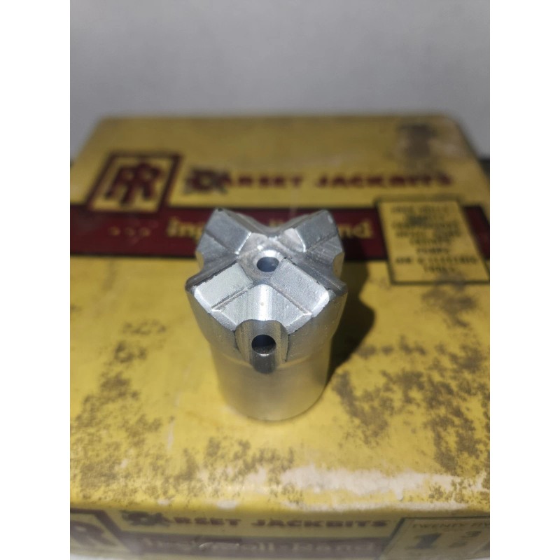 Ingersoll Rand (NOS) 1-3/8" Rock Drill Bit, Carbide Tip Cross,