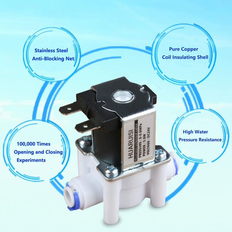 3/8" 12V Inlet Water Solenoid Valve N/C Normally Closed Flow