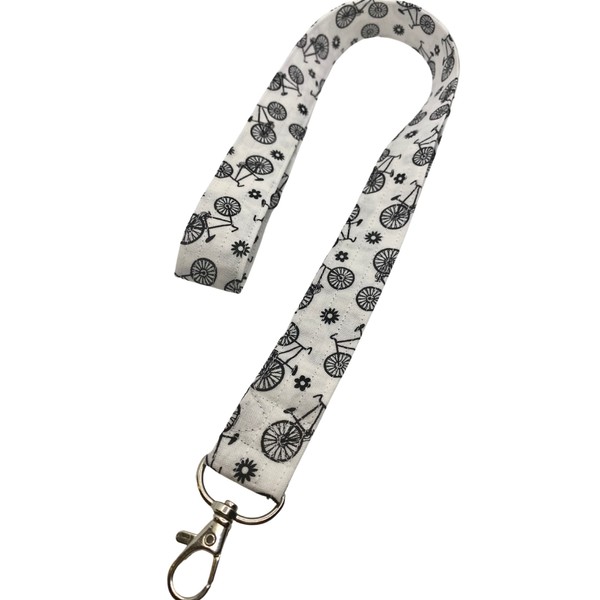 Bicycles Lanyard ID Badge Key Keeper Keychain Camera Strap Fabric