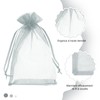 Organza Bags,Organza Bags Large,Jewellery Bags,10 * 15 Grey,Organza Gift Bags