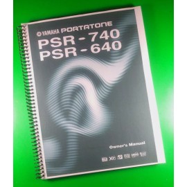 Unbranded Owners Manual for Yamaha PSR-740 640 Portatone, 188 Pages With Clear Covers!