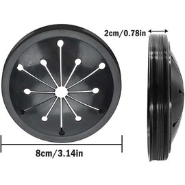 3 Inch Garbage Disposal Splash Guard Collar Sink Stopper Universal Rubber Food Waste Disposer Sink Garbage Disposal Splash Guard and Drain Plug for Whirlaway, Waste King, Sinkmaster and GE Models