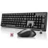 darkFlash Wireless Mechanical Keyboard and Mouse for Office, 106 Keys