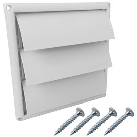 [2025 New] 6" Louvered Vent Cover Stops Birds Nesting for Outside Dryer Exhaust Air Vent Cover for External Wall Vent Cover Dryer Vent Cover - by Gxcdizx