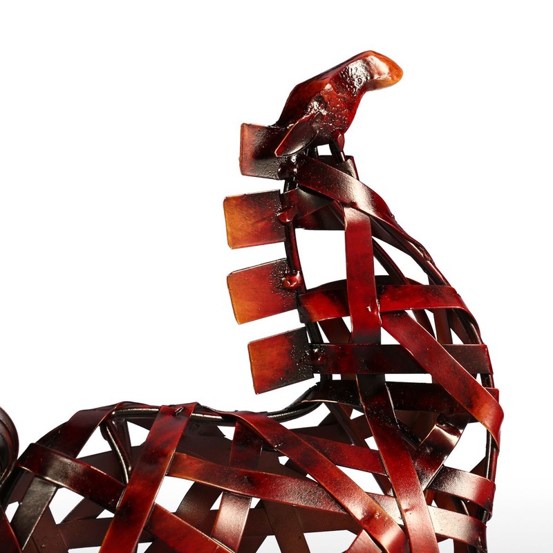 TOOARTS Metal Sculpture Metal weaving horse Home Furnishing Articles Handicrafts