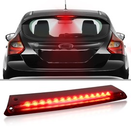 KEEGTBOX High Mount Stop Lamp LED Third Brake Light Compatible with 2014-2017 Ford Focus Hatchback and 2011-2018 Ford Fiesta Hatchback Rear Center LED 3rd Brake light Replacement