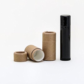 1/5 OZ Kraft Paperboard Lip Balm/Salve/Cosmetic/Lotion Tubes (12)