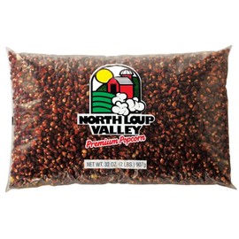 Popcorn County USA | Red Un-Popped Popcorn Kernels | Rich Red Kernels Pop White & Crunchy | Non GMO and Gluten Free | Movie Night Snack | Made in Nebraska | 2 lb Bag (1 Pack, Red)