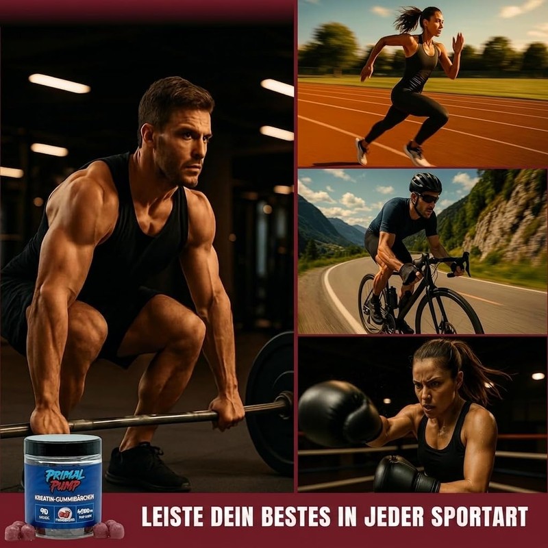 Monohydrated Creatine Gummies 4.5g - Creatine for Performance and Power