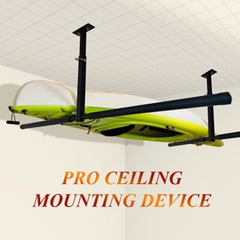 CNAINFC kayak storage rack for garage ceiling，Adjustable Heavy Duty Garage Organizer Mount，for 2 Kayaks, SUPs, or Surfboards