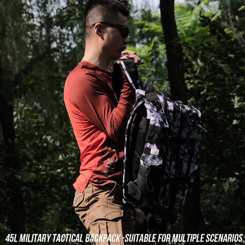 R.SASR Military Tactical Backpack 45L Large Tactical Backpack for Men,