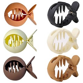 6 Pieces Matte Hair Claws Non-Slip Large Strong Hold Acrylic Hair Clips for Women and Girls