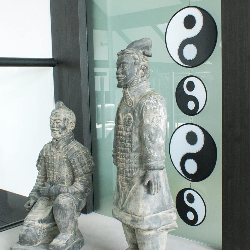 CIM Tambouri Yin Yang Wind Chime UV-Resistant and Weatherproof Discs: