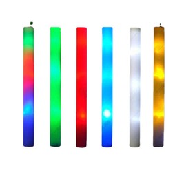 Milageto 20Pcs LED Glow Sticks Rods Lighting Portable Party Supplies Light Sticks for Carnival Club Birthday Holiday Raves, Red