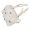 Multifunctional Baby Stroller Storage Bag Zipper Embroidery Reusable Handbag Nappy
