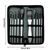 10-Piece Paint Brush Set for Acrylic & Watercolor - Nylon