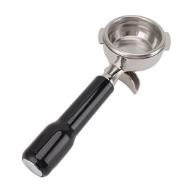 54mm Coffee Portafilter, Stainless Steel Coffee Portafilter 2 Ears Detachable Filter Holder Portafilter Fits for Nuova Coffee Machine, Extracts Two Cups of Coffee (Black)