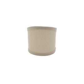 Upgradelights 4.5 Inch Half Barrel Wall Sconce Shield Lamp Shade (Beige Linen)