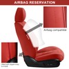 TIEHESYT Martha Red Car Seat Covers Front Pair, Breathable Leather