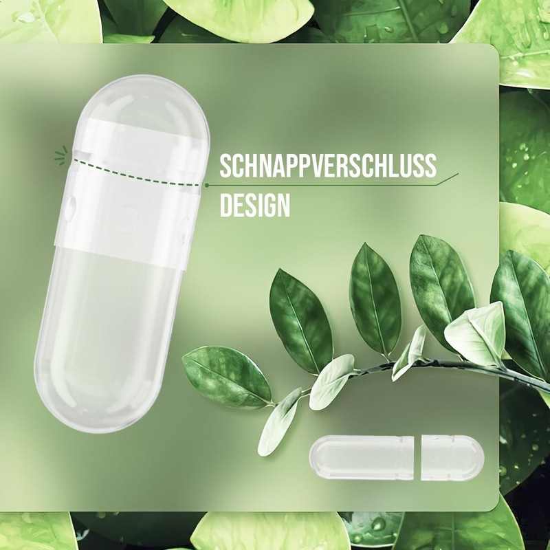 ATNreuro Empty Vegan Capsules Size 3-Clear Small Empty Capsule 100