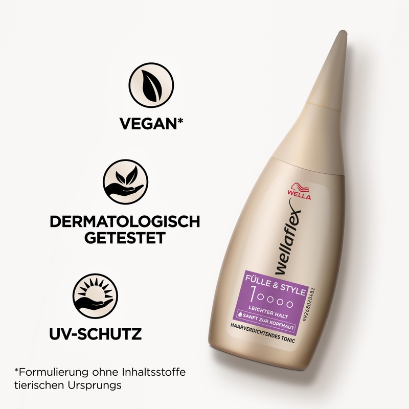 Wellaflex Fülle & Style Hair Thickening Tonic, Instant Volume and