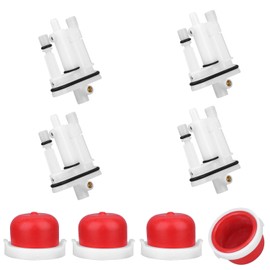 4pcs Carburetor Main Jet 592792, for Engine with 4pcs 594281 Primer Bulbs Jet-Main Replacement for Garden Lawn Mower Equipment Small Engine Parts