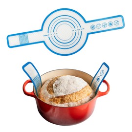 LYHLYA Silicone Baking Mat for Dutch Oven, Silicone Bread Sling with Long Handles Reusable Sourdough Bread Baking Supplies