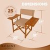 Outdoor Folding Directors Chair with Side Tables