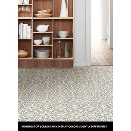 FloorPops FP2947 Antico Peel & Stick Floor Tiles, Multicolor