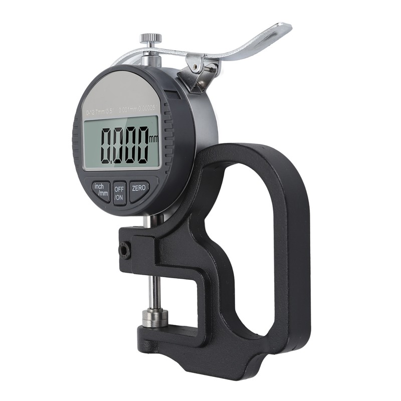 Digital Thickness Gauge 0.001mm/0.00005in 0‑12.7mm Electronic Micrometer Thickness Meter with