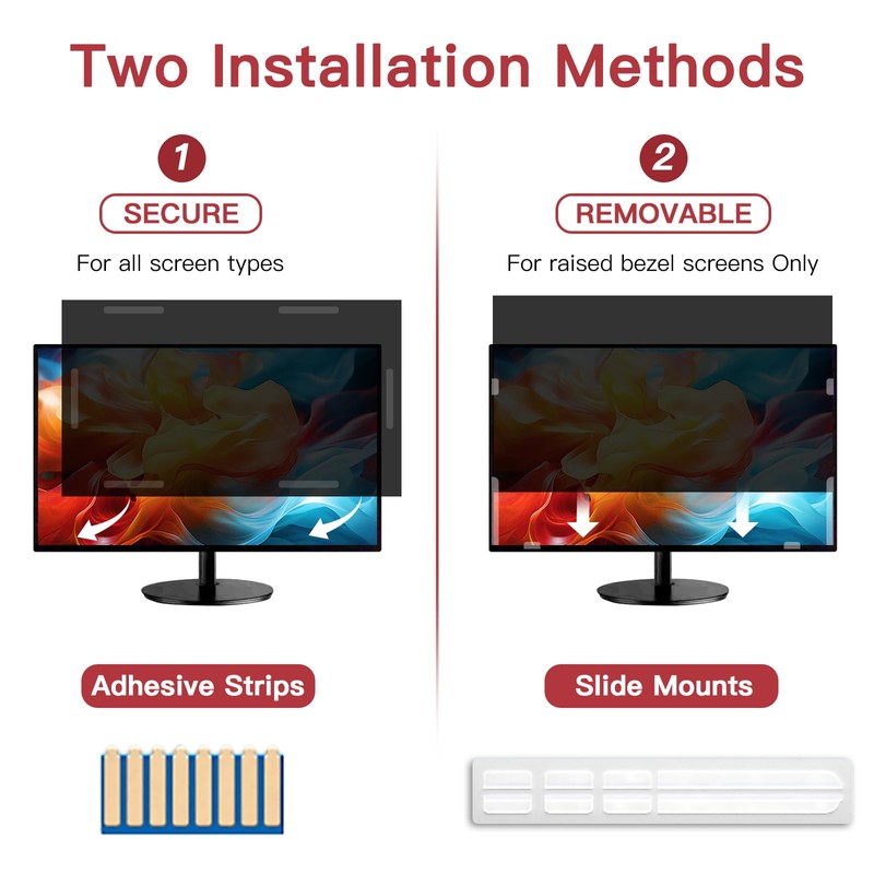 2 Pack 22 Inch Privacy Screen for Computer Monitor 16:10