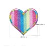 TIANYING Fashionable Iron Heart Patch, Applique Cute Embroidery Patch, Decorative