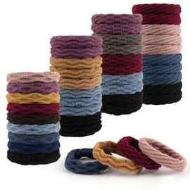 100 Pack Hair Bobbles, Elastic Hair Bands, 4 Styles