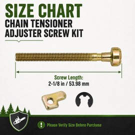3-Pack Chain Tensioner Adjuster Screw Kit Replaces 530016110 530015826 530069611 Compatible with Poulan Craftsman Husqvarna Chainsaws