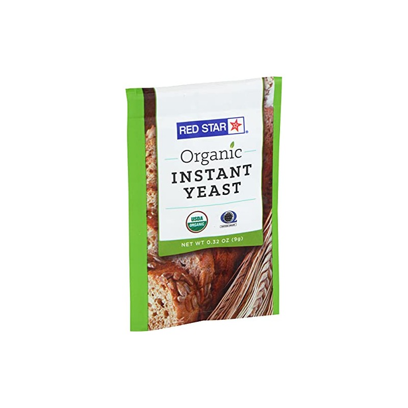 Red Star Organic Instant Yeast 0.32 Ounce Kosher Vegan Baking