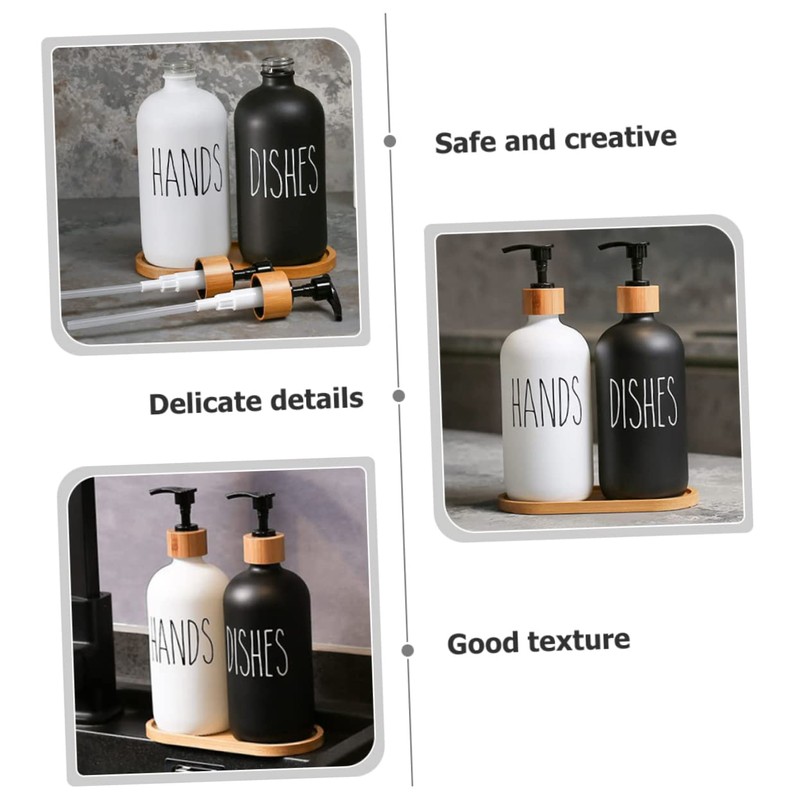 BIUDECO Bathroom Liquid Soap Dispenser Pump Squeeze Soap Dispenser Refillable