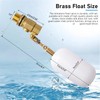 MUALROUS 1/2 Inch Brass Valve with Plastic Float Water Float