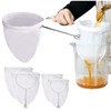 4 PCS Extra Fine Mesh Strainer Bags with Handle, Reusable