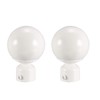 TA-VIGOR 2Pcs 29.5mm Inner diameter Curtain Rod Ball Finials, Decorative