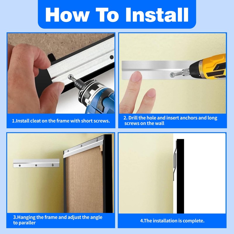 Wjelet 15.5 CM Z Bar Hanger, Interlocking Wall Mounting Bracket