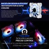 3 Pack RGB Case Fans,120mm Ultra-Quiet RGB Chassis Cooling Fans,Equiped