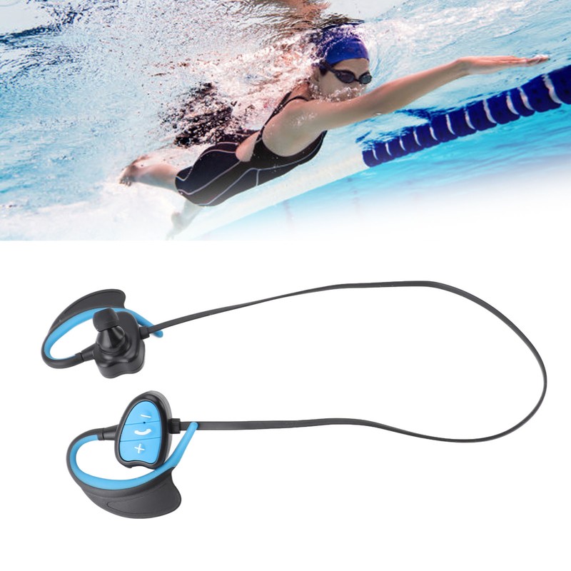 Swimming Headphone Bluetooth Wireless IPX8 Waterproof Intelligent Voice Prompt Noise