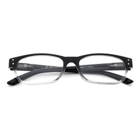 Eyekepper Federscharniere Vintage Lesebrille Leser Schwarz/Clear +0.5