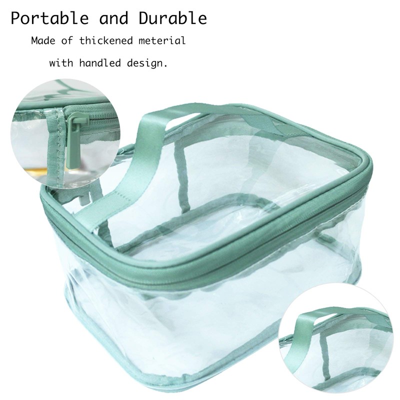 ANEMEL Toiletry Bag Makeup Cosmetic Clear Bag Portable Waterproof Transparent
