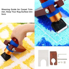zalati Carpet Cutter Holder, Carpet Tufting Shear Guide, Wooden Shelf for 200W Carpet Surface Scissors, Red Wood