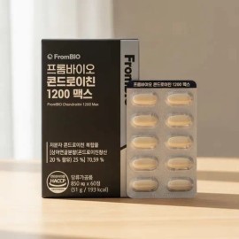 Frombio Chondroitin 1200 Max 60 tablets, 1 month supply 4100164 / 프롬바이오 콘드로이친 1200 맥스 60정 1개월분 4100164