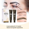 DONG RHYME Eyebrow Tint Kit Coffee Hen-na, Semi-Permanent Professional Coffee