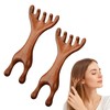 hinbkenla Scalp Massager Comb 2PCS Wooden
