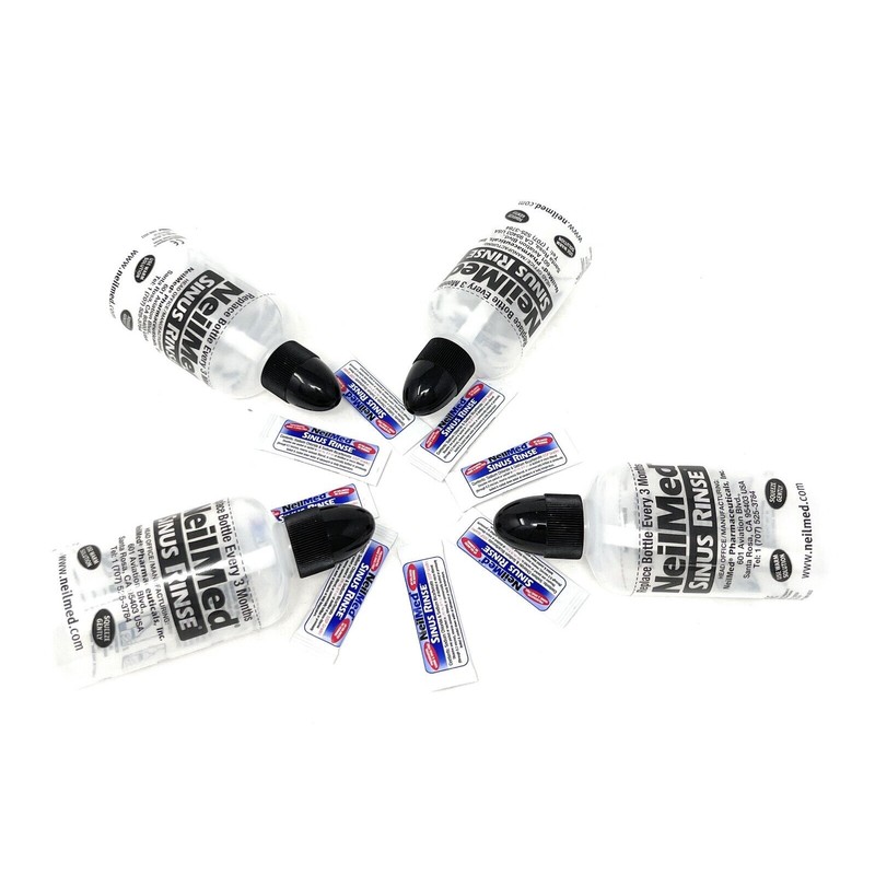 NeilMed Sinus Rinse 4pcs Bottles 8 OZ+8 Packet Exp: 04/2028