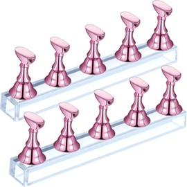 Soporte de Práctica de Uñas Magnético 2 Sets, Expositor de Uñas Acrílicas